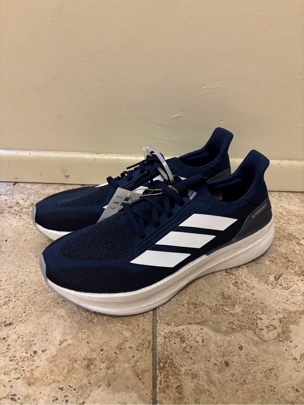 Adidas Ultraboost 5x Running Shoes Dark Blue Cloud White Men’s Sz 12.5 JI3385